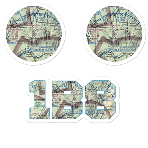 Chapin Field (1B8) VFR Sectional Sticker Pack