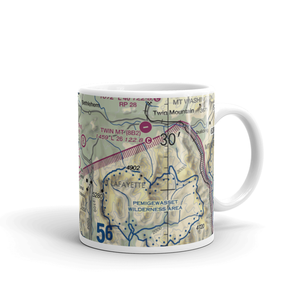 Franconia Airport (1B5) VFR Sectional  Mug 