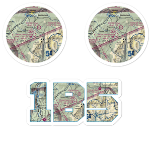 Franconia Airport (1B5) VFR Sectional Sticker Pack