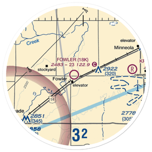 Fowler Airport (18K) VFR Sectional Sticker (20 mile)