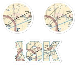 Fowler Airport (18K) VFR Sectional Sticker Pack