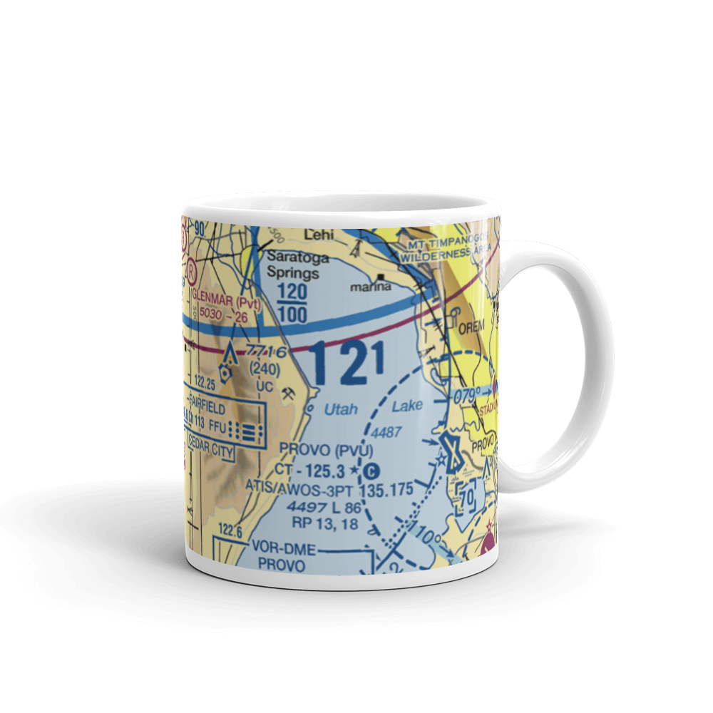 Jake Garn Airport (17U) VFR Sectional  Mug 