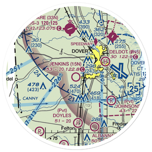 Jenkins Airport (15N) VFR Sectional Sticker (20 mile)