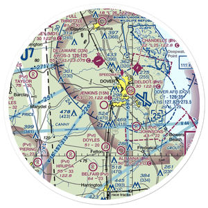 Jenkins Airport (15N) VFR Sectional Sticker (30 mile)