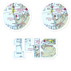 Westport Airport (14S) VFR Sectional Sticker Pack