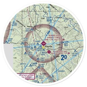 Boggs Field (14P) VFR Sectional Sticker (30 mile)