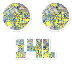 Devonshire Area Heliport (14L) VFR Sectional Sticker Pack