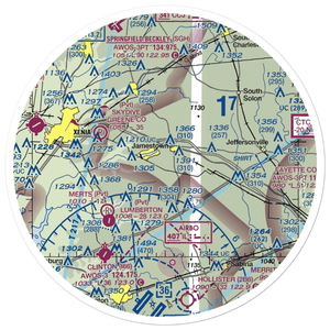 Bloom Airport (14I) VFR Sectional Sticker (30 mile)