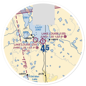 Lake Louise Seaplane Base (13S) VFR Sectional Sticker (20 mile)
