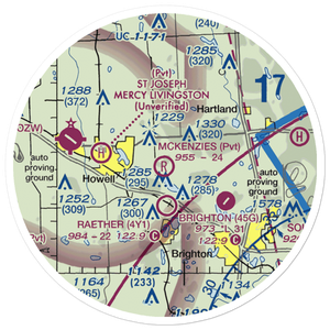 Aeronut Park Balloonport (13M) VFR Sectional Sticker (20 mile)