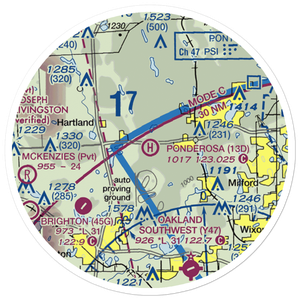 Ponderosa Heliport (13D) VFR Sectional Sticker (20 mile)