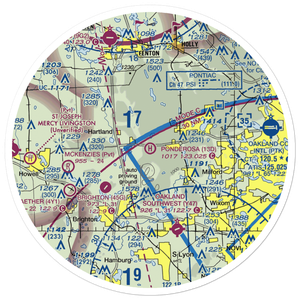 Ponderosa Heliport (13D) VFR Sectional Sticker (30 mile)