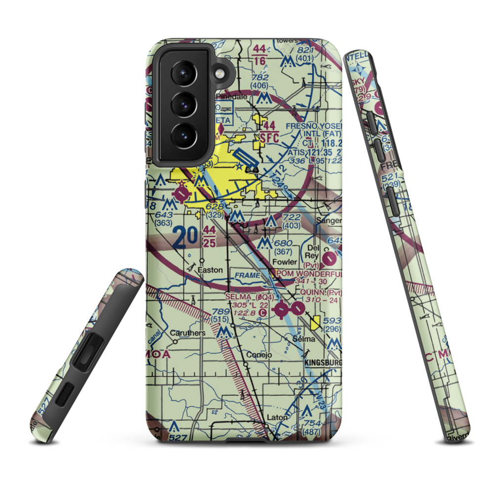 Turner Field (11CA) VFR Sectional Samsung Phone Case Samsung Galaxy S21 FE model shown