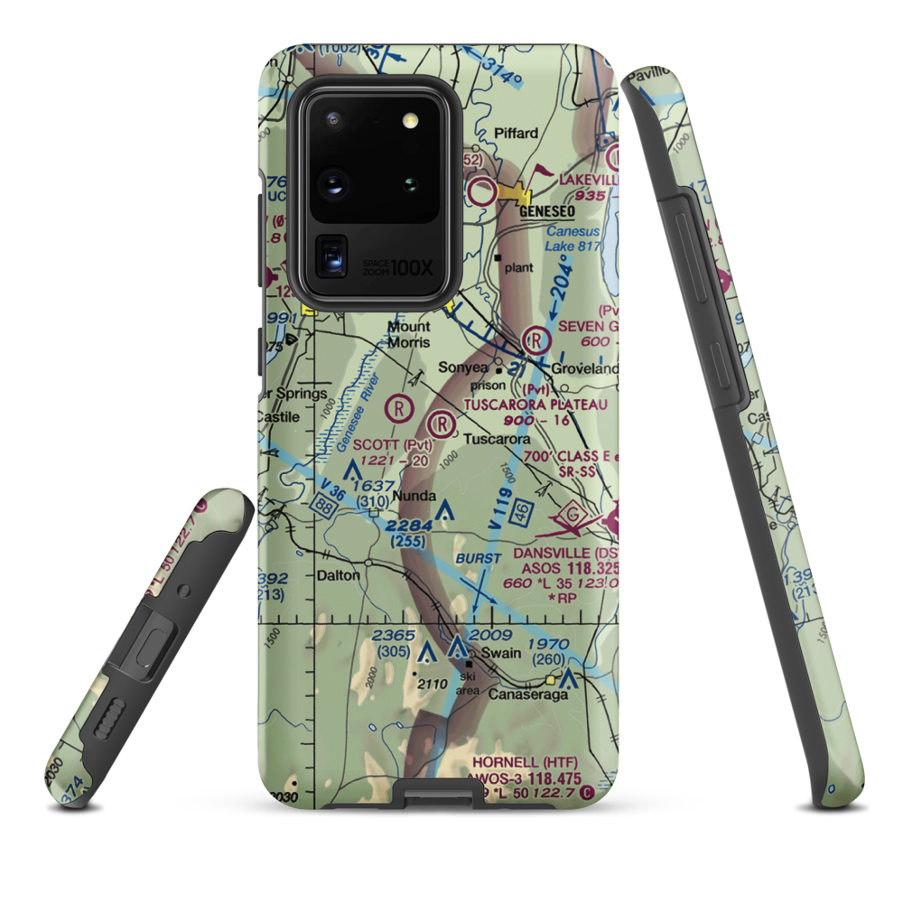 Tuscarora Plateau Airport (3NK6) VFR Sectional Samsung Phone Case Samsung Galaxy S20 Ultra model shown