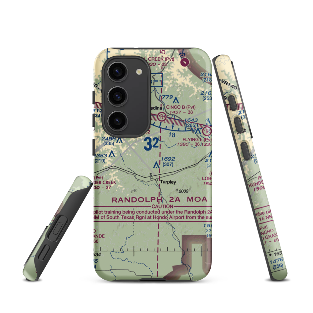 Twin Falls Ranch Airport (US-0144) VFR Sectional Samsung Phone Case Samsung Galaxy S23 model shown
