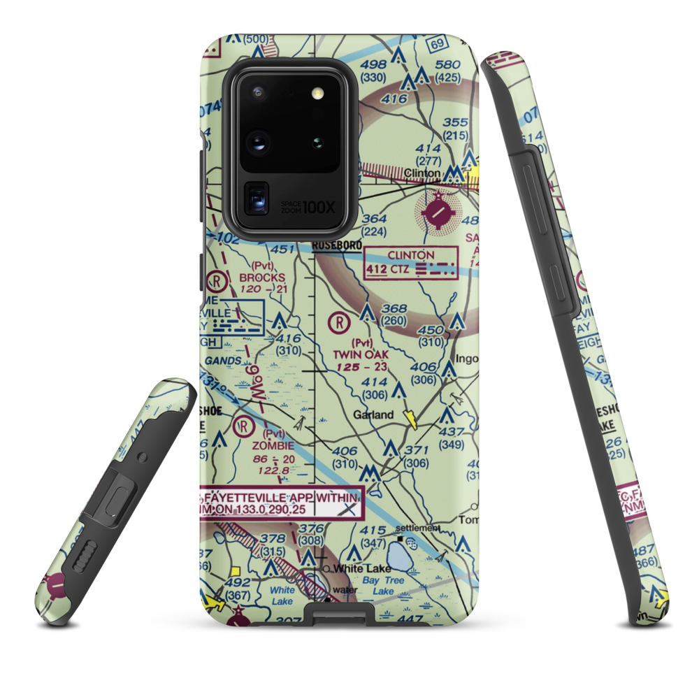 Twin Oak Airport (NC69) VFR Sectional Samsung Phone Case Samsung Galaxy S20 Ultra model shown