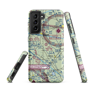 Twin Oak Airport (NC69) VFR Sectional Samsung Phone Case