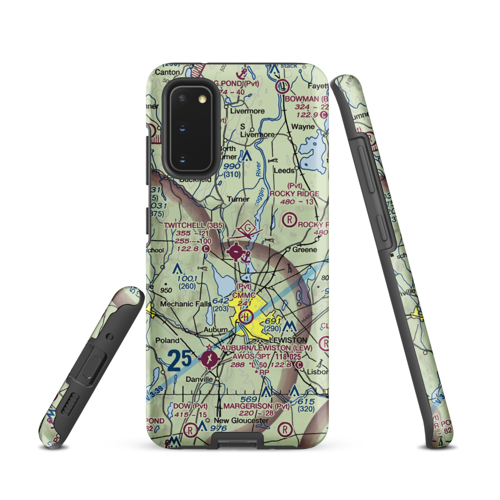 Twitchell Airport (3B5) VFR Sectional Samsung Phone Case Samsung Galaxy S20 model shown