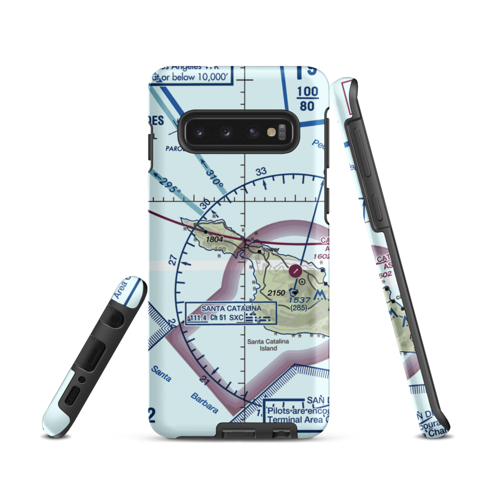 Two Harbors Amphibious Terminal (TWH) VFR Sectional Samsung Phone Case Samsung Galaxy S10 model shown