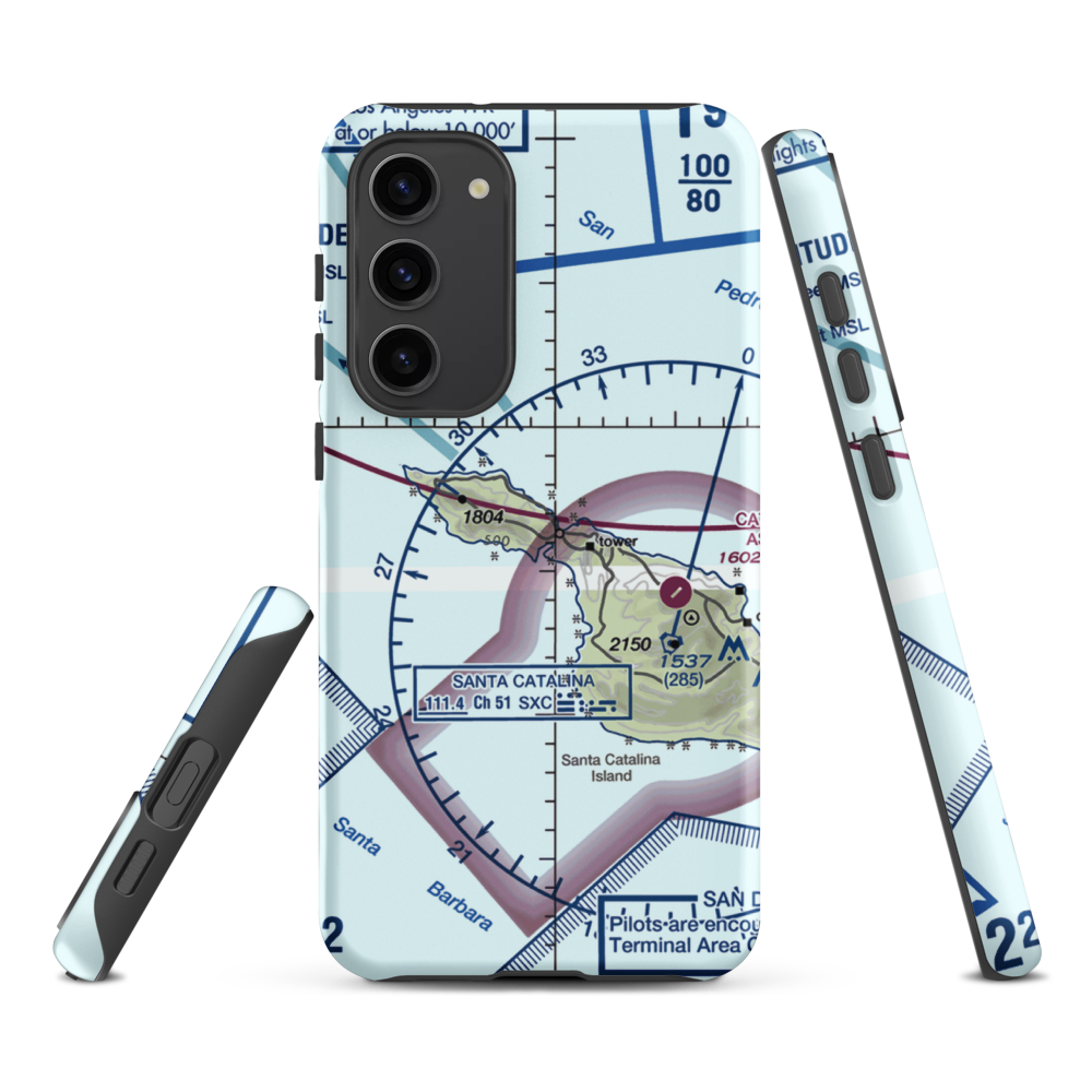 Two Harbors Amphibious Terminal (TWH) VFR Sectional Samsung Phone Case Samsung Galaxy S23 Plus model shown