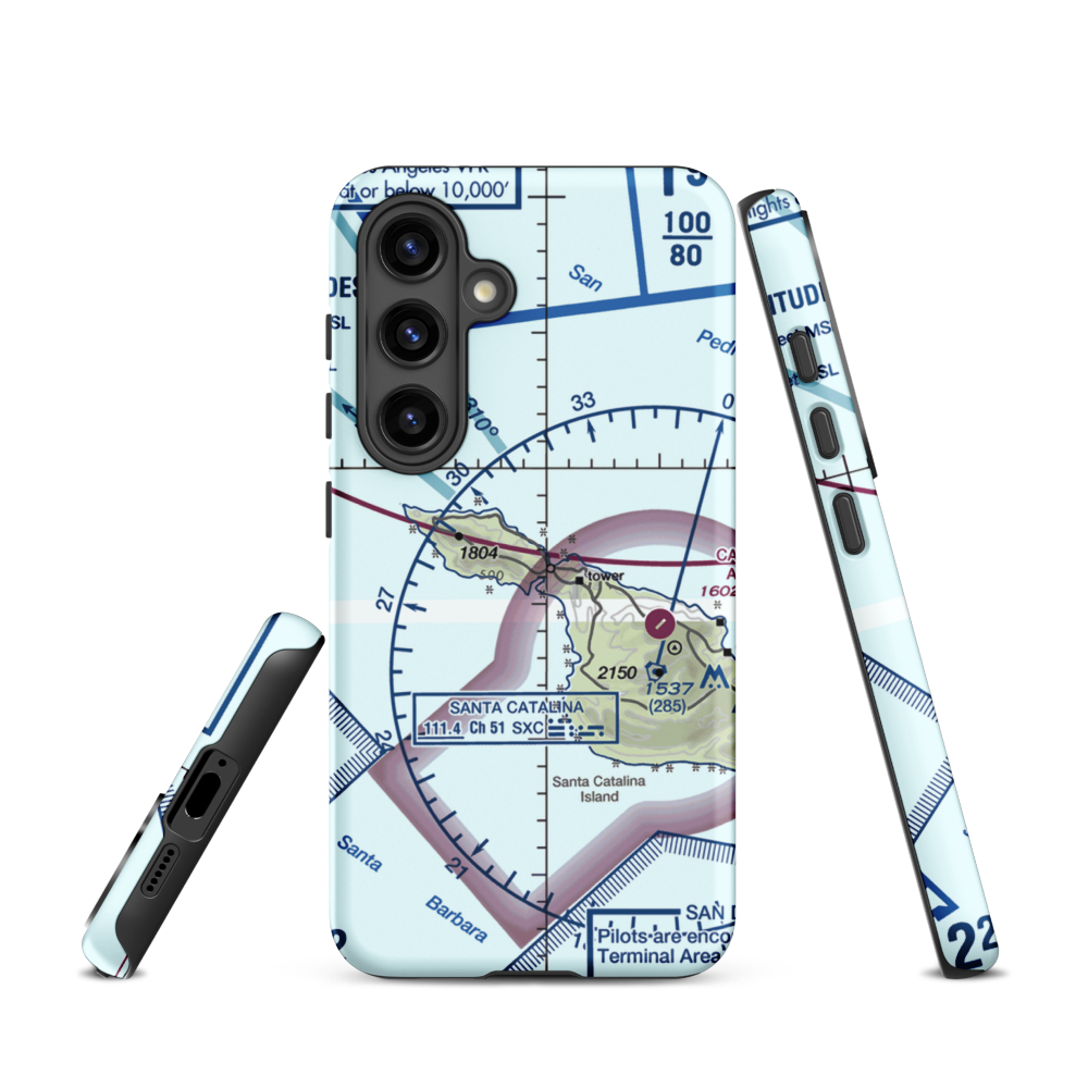 Two Harbors Amphibious Terminal (TWH) VFR Sectional Samsung Phone Case Samsung Galaxy S24 model shown