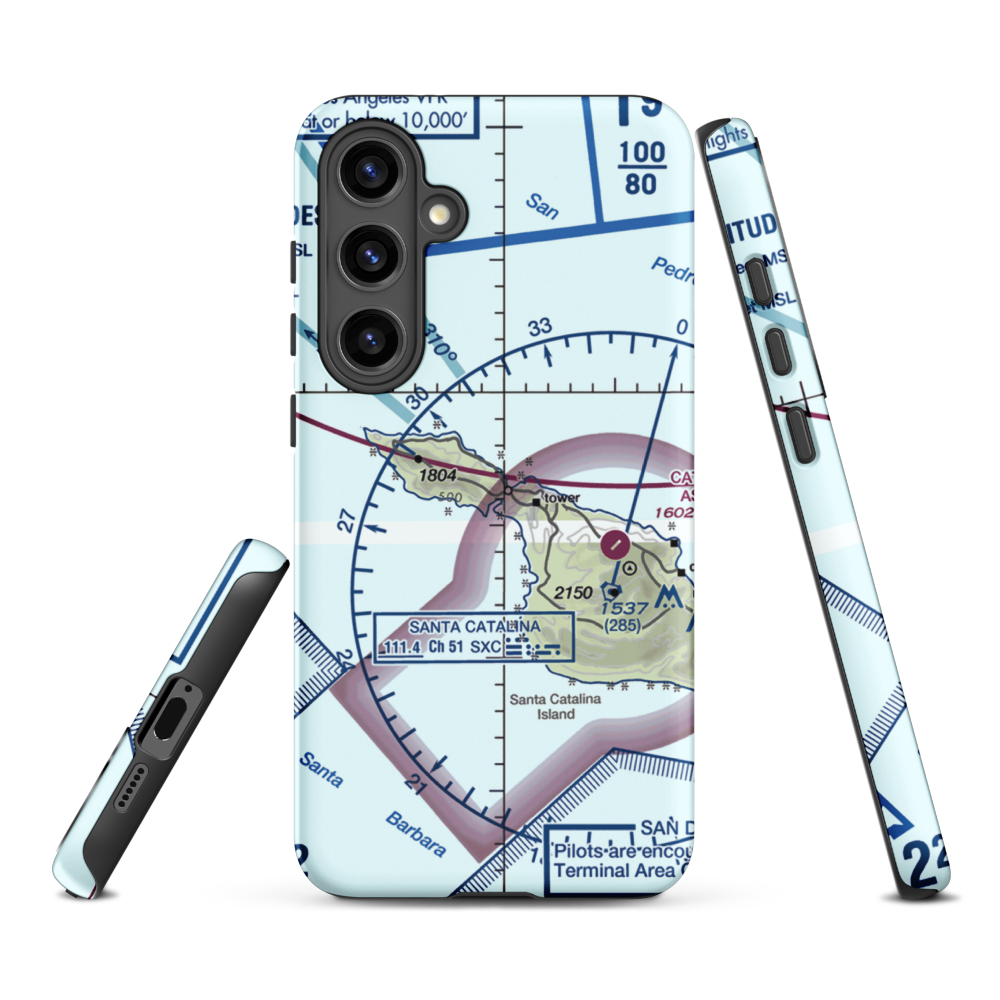 Two Harbors Amphibious Terminal (TWH) VFR Sectional Samsung Phone Case Samsung Galaxy S24 Plus model shown