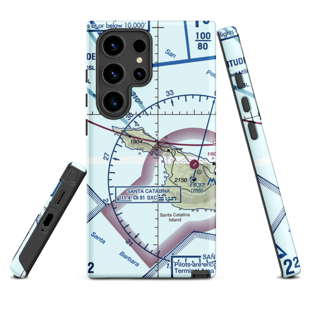 Two Harbors Amphibious Terminal (TWH) VFR Sectional Samsung Phone Case Samsung Galaxy S24 Ultra model shown