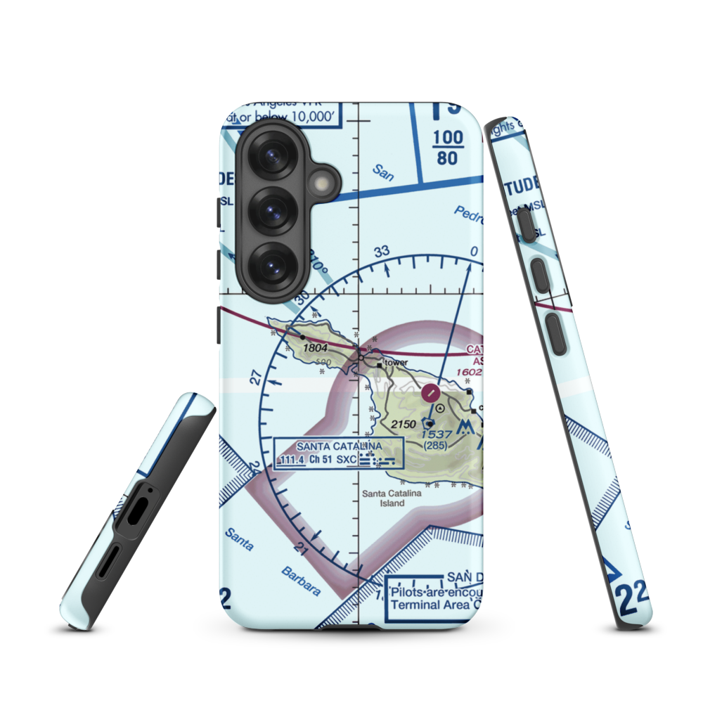 Two Harbors Amphibious Terminal (TWH) VFR Sectional Samsung Phone Case Samsung Galaxy S25 model shown