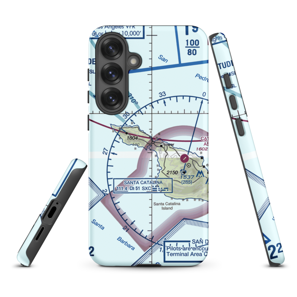 Two Harbors Amphibious Terminal (TWH) VFR Sectional Samsung Phone Case Samsung Galaxy S25 Plus model shown