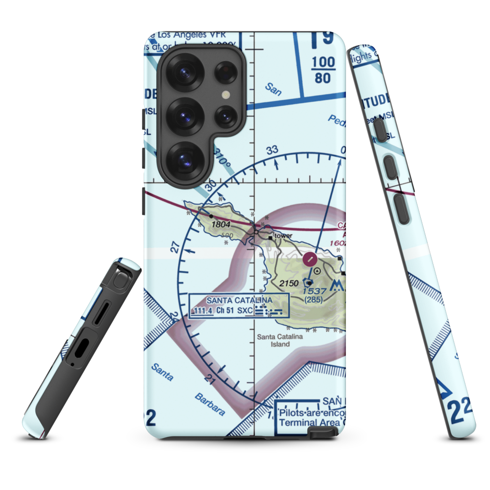 Two Harbors Amphibious Terminal (TWH) VFR Sectional Samsung Phone Case Samsung Galaxy S25 Ultra model shown