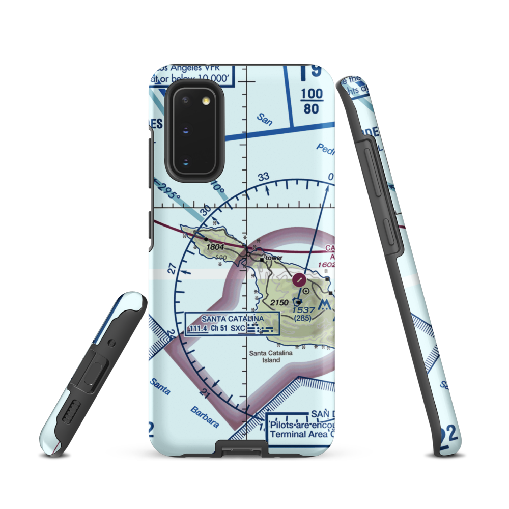 Two Harbors Amphibious Terminal (TWH) VFR Sectional Samsung Phone Case Samsung Galaxy S20 model shown