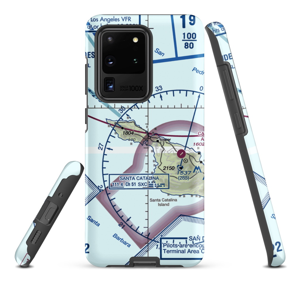 Two Harbors Amphibious Terminal (TWH) VFR Sectional Samsung Phone Case Samsung Galaxy S20 Ultra model shown