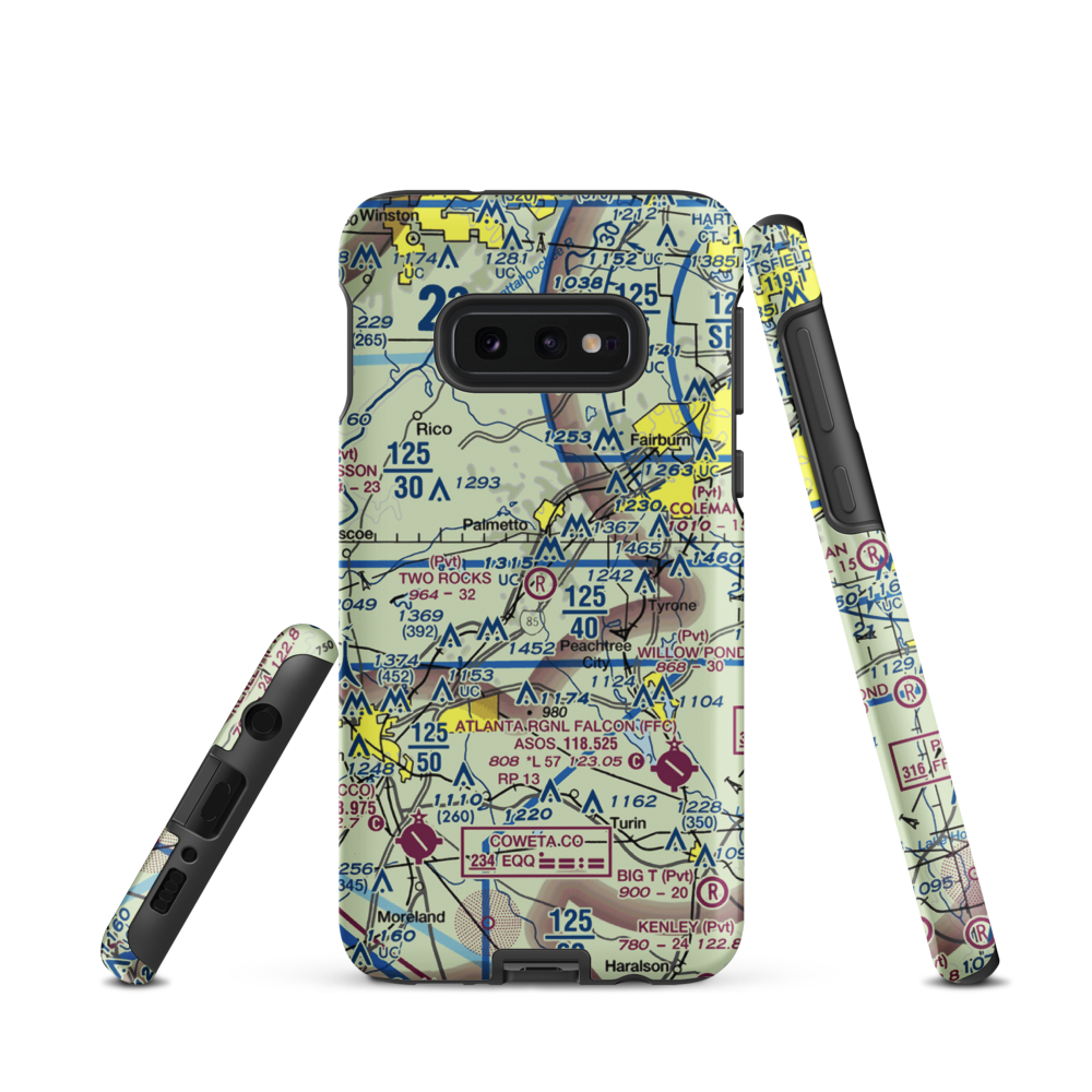 Two Rocks Airport (GA31) VFR Sectional Samsung Phone Case Samsung Galaxy S10 Plus model shown