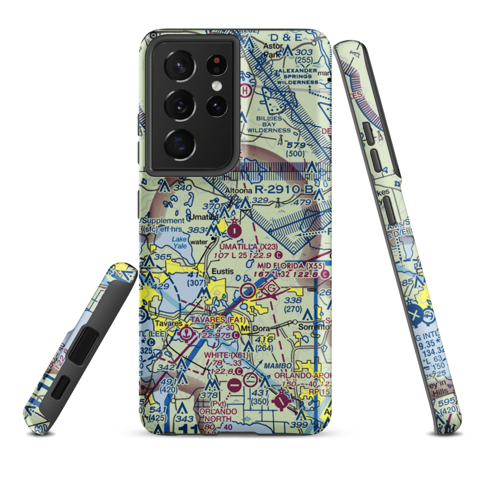 Umatilla Municipal Airport (X23) VFR Sectional Samsung Phone Case Samsung Galaxy S21 Ultra model shown