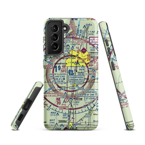 University of Illinois Willard Airport (CMI) VFR Sectional Samsung Phone Case