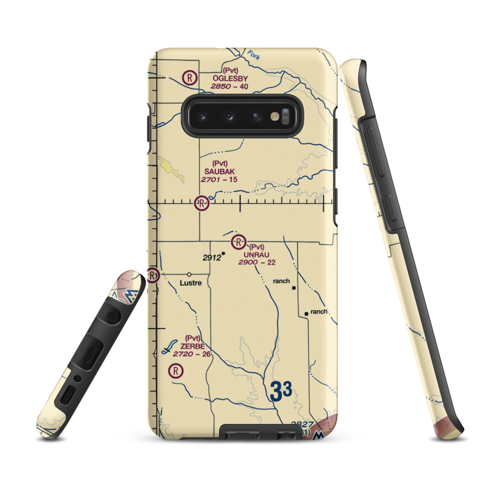 Unrau Airport (5MT5) VFR Sectional Samsung Phone Case Samsung Galaxy S10 Plus model shown