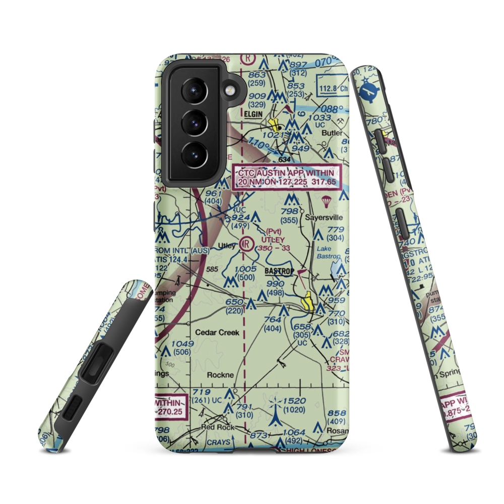 Utley Field (US-0177) VFR Sectional Samsung Phone Case Samsung Galaxy S21 Ultra model shown