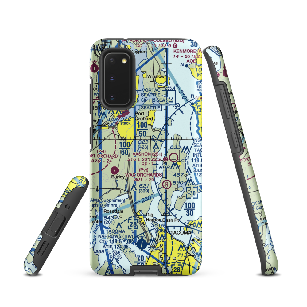 Vaughan Ranch Airfield (WN13) VFR Sectional Samsung Phone Case Samsung Galaxy S20 model shown