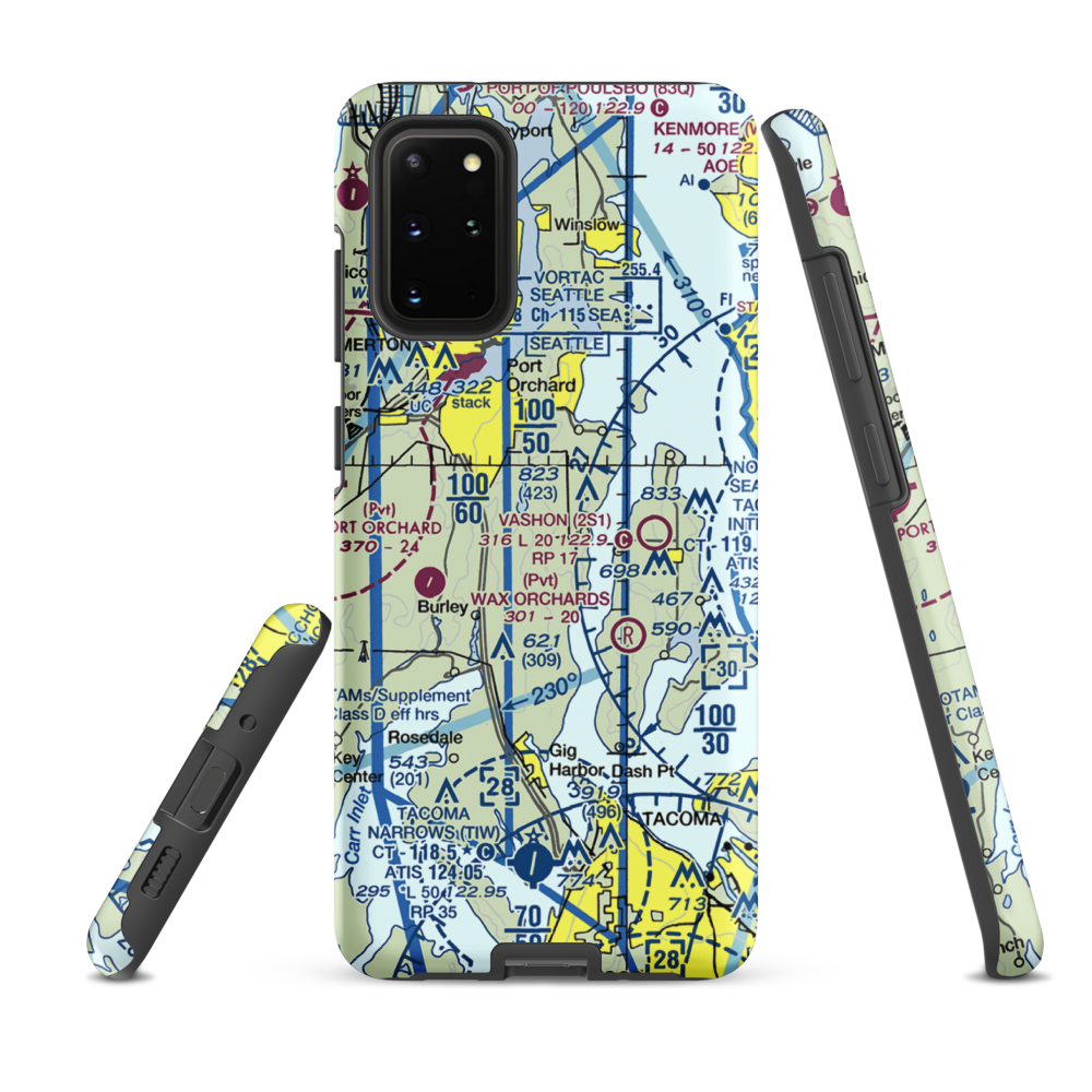 Vaughan Ranch Airfield (WN13) VFR Sectional Samsung Phone Case Samsung Galaxy S20 Plus model shown