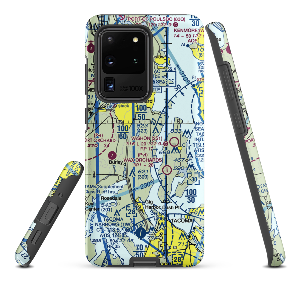 Vaughan Ranch Airfield (WN13) VFR Sectional Samsung Phone Case Samsung Galaxy S20 Ultra model shown
