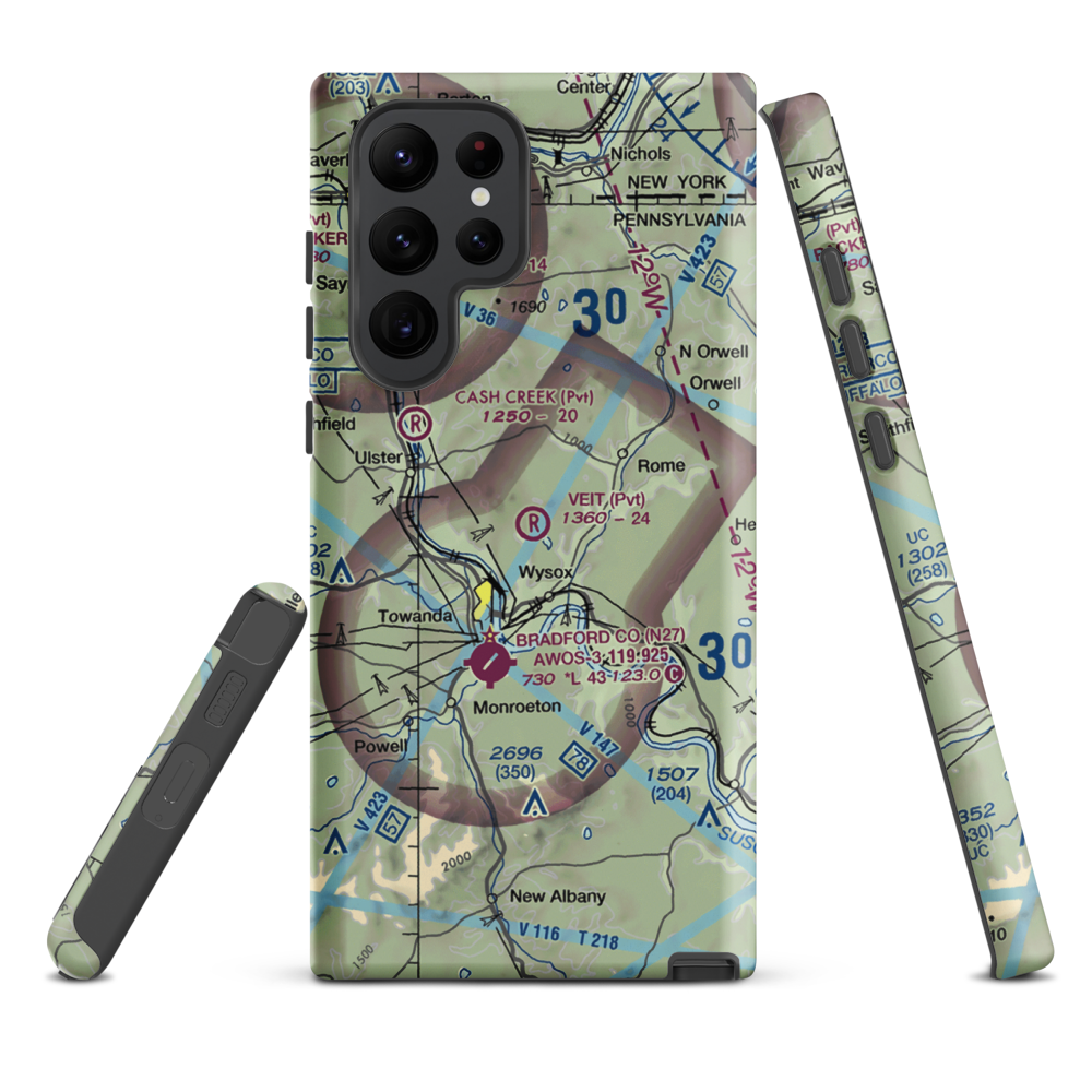 Veit Airport (9PN7) VFR Sectional Samsung Phone Case Samsung Galaxy S22 Ultra model shown