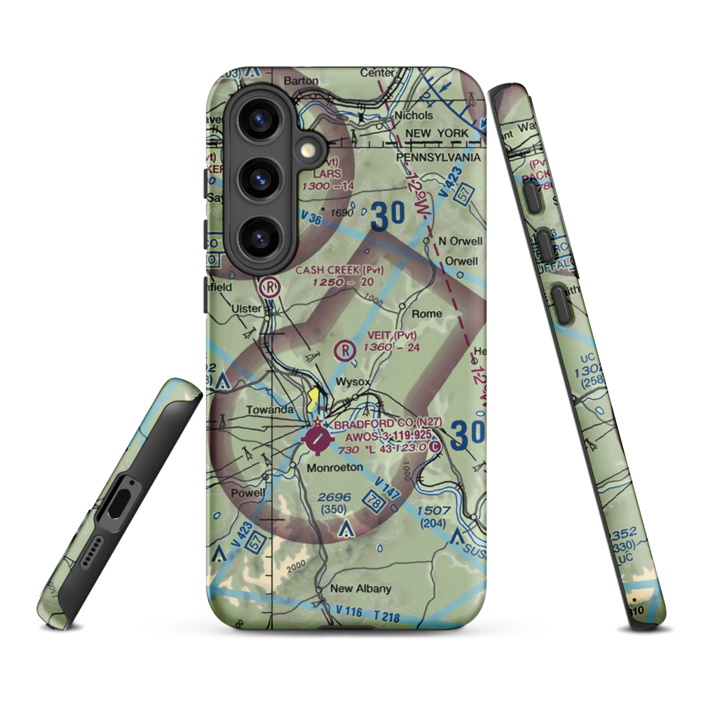 Veit Airport (9PN7) VFR Sectional Samsung Phone Case Samsung Galaxy S24 Plus model shown