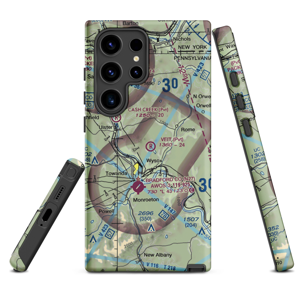 Veit Airport (9PN7) VFR Sectional Samsung Phone Case Samsung Galaxy S24 Ultra model shown