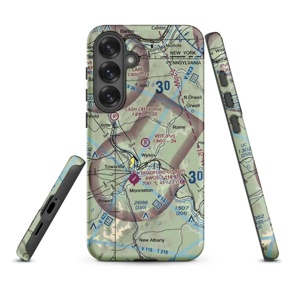 Veit Airport (9PN7) VFR Sectional Samsung Phone Case Samsung Galaxy S25 Plus model shown