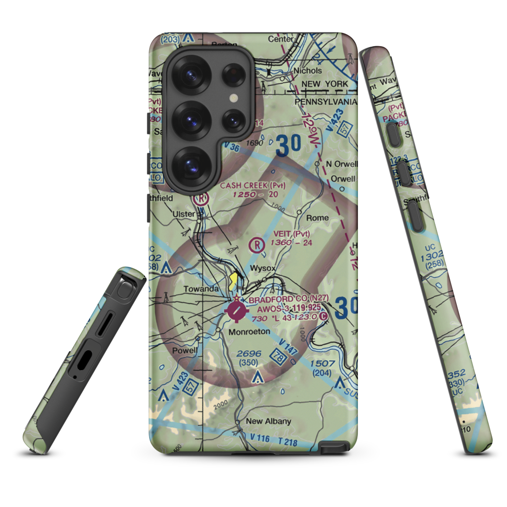 Veit Airport (9PN7) VFR Sectional Samsung Phone Case Samsung Galaxy S25 Ultra model shown