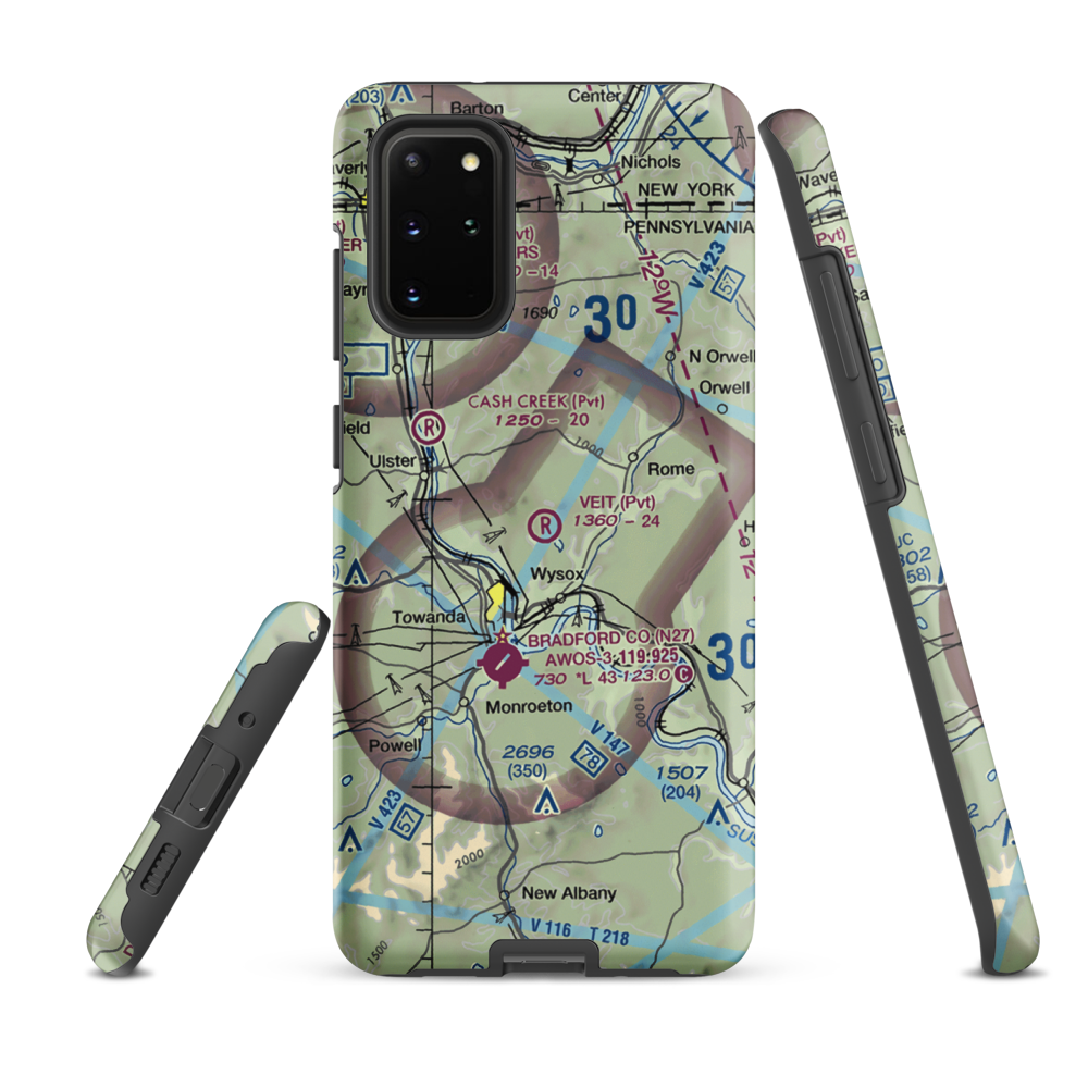 Veit Airport (9PN7) VFR Sectional Samsung Phone Case Samsung Galaxy S20 Plus model shown