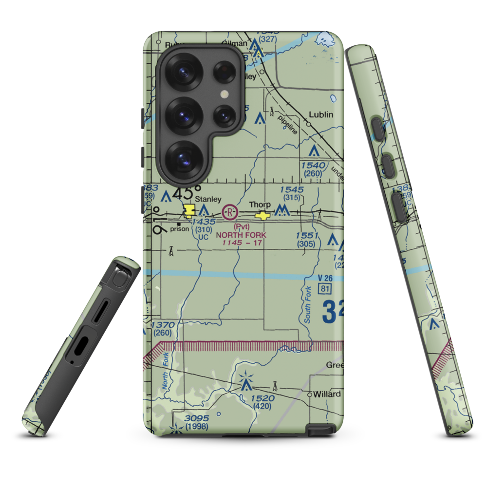 Vern Air Park (WS60) VFR Sectional Samsung Phone Case Samsung Galaxy S25 Ultra model shown