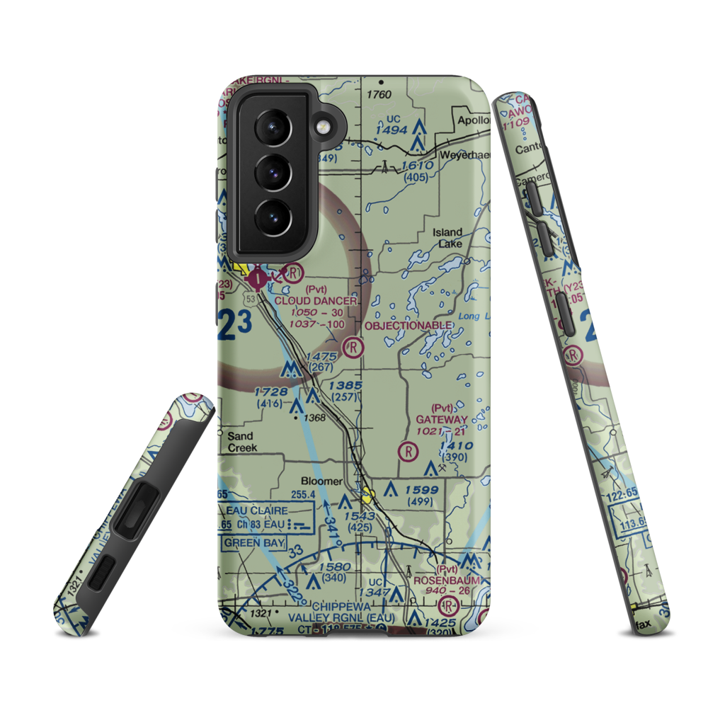 Vetterkind Strip (73WI) VFR Sectional Samsung Phone Case Samsung Galaxy S21 FE model shown