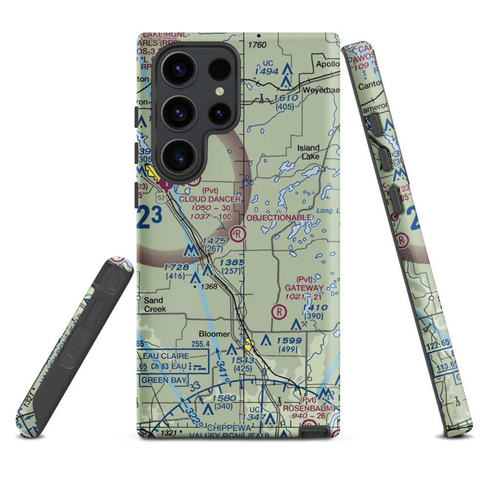 Vetterkind Strip (73WI) VFR Sectional Samsung Phone Case Samsung Galaxy S23 Ultra model shown