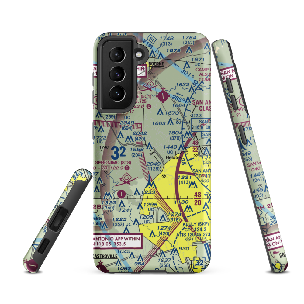 Viejo Ranch Ultralightport (US-0145) VFR Sectional Samsung Phone Case Samsung Galaxy S21 Ultra model shown
